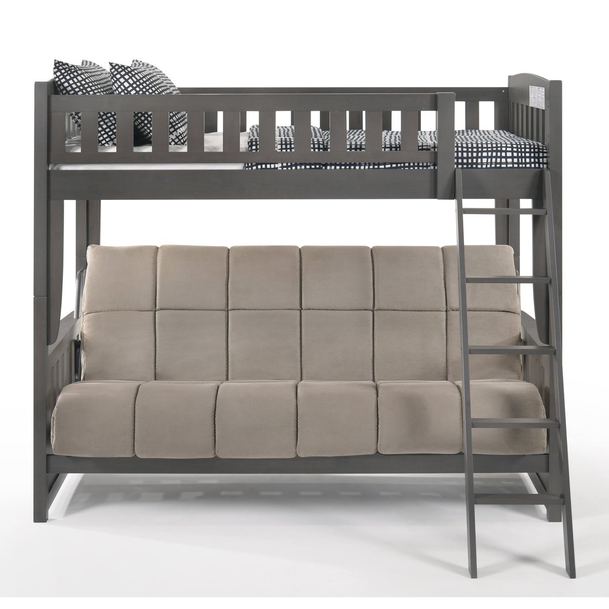 Night and Day Furniture Spices Cinnamon Twin/Futon Bunk Bed - New Star Living