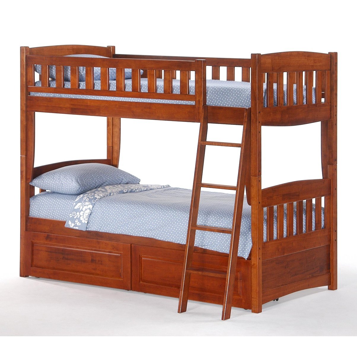 Night and Day Furniture Spices Cinnamon Twin/Twin Bunk Bed - New Star Living