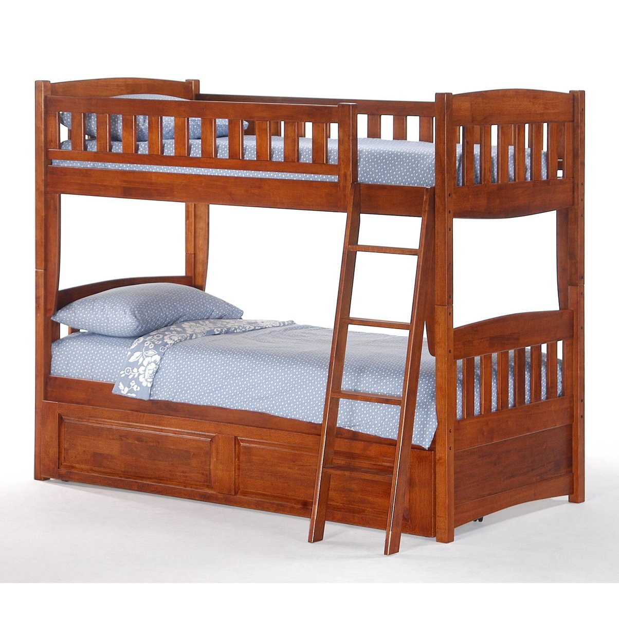Night and Day Furniture Spices Cinnamon Twin/Twin Bunk Bed - New Star Living