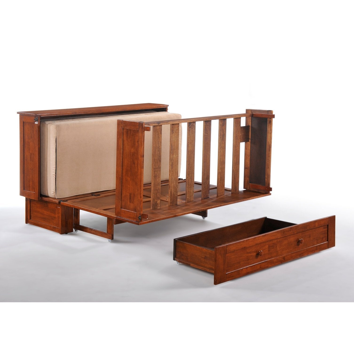 Night and Day Furniture Clover Queen Murphy Cabinet Bed Complete - New Star Living