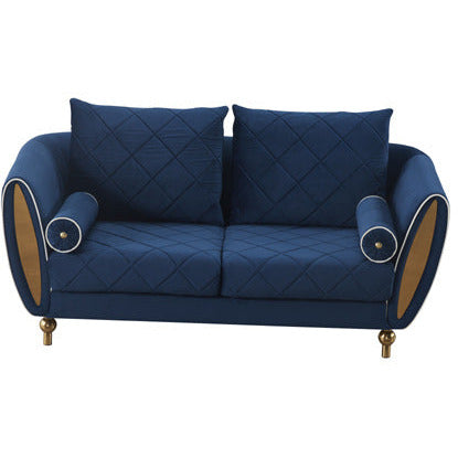 European Furniture - Sipario Vita Modern Blue Loveseat - EF-22560-L - New Star Living