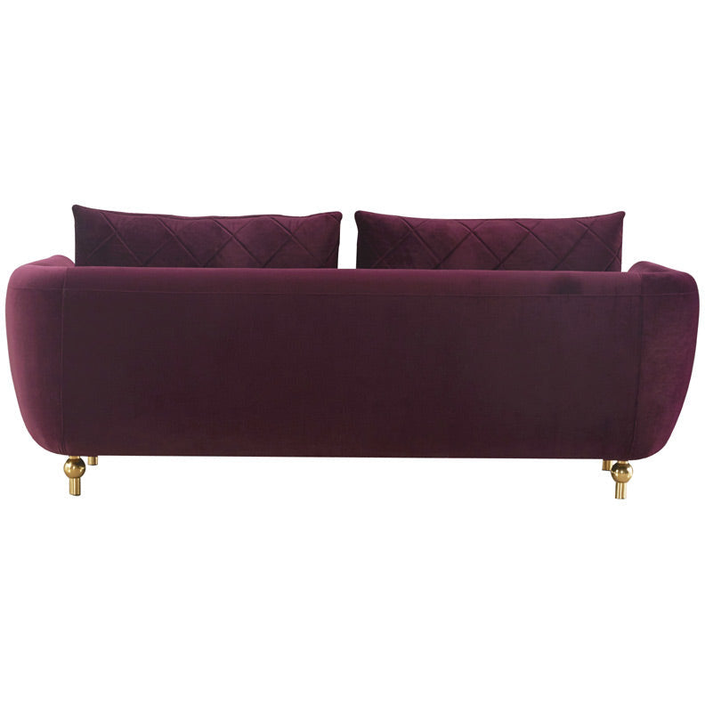 European Furniture - Sipario Vita 3 Piece Sofa Set Modern Burgundy - EF-22561 - New Star Living