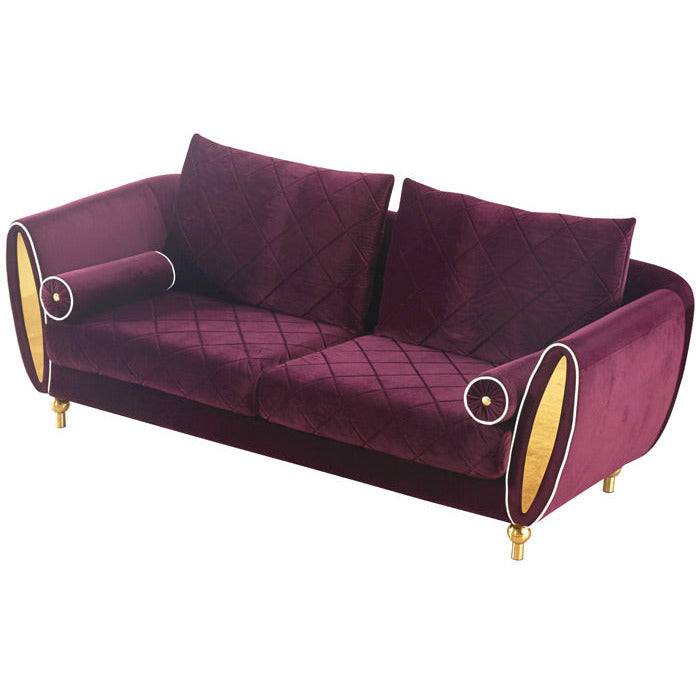 European Furniture - Sipario Vita Modern Burgundy Sofa - EF-22561-S - New Star Living