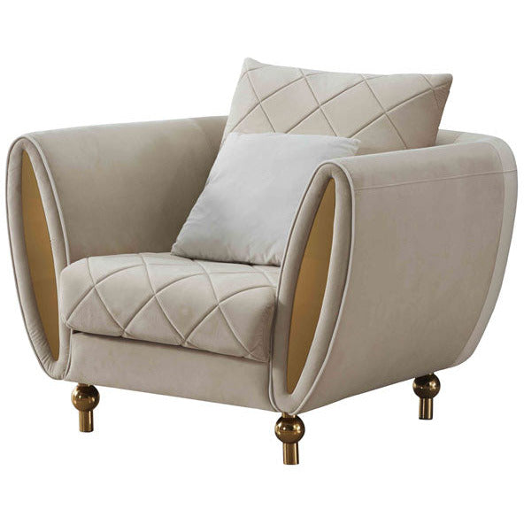 European Furniture - Sipario Vita 3 Piece Sofa Set Modern Beige - EF-22562 - New Star Living