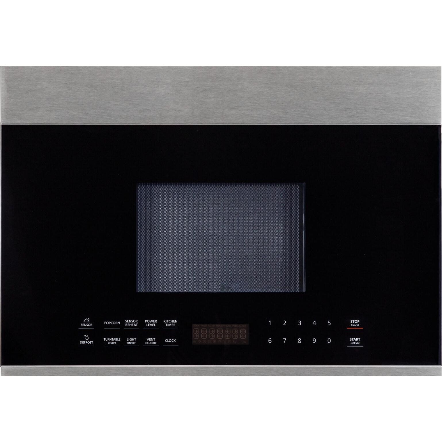 Forte 24" Over-the-Range Microwave Oven - 1.3 cu. ft., 1000 Cooking Watts, 300 CFM Ducted Venting, 10 Power Levels - Stainless Steel (F2413MV5SS) - New Star Living