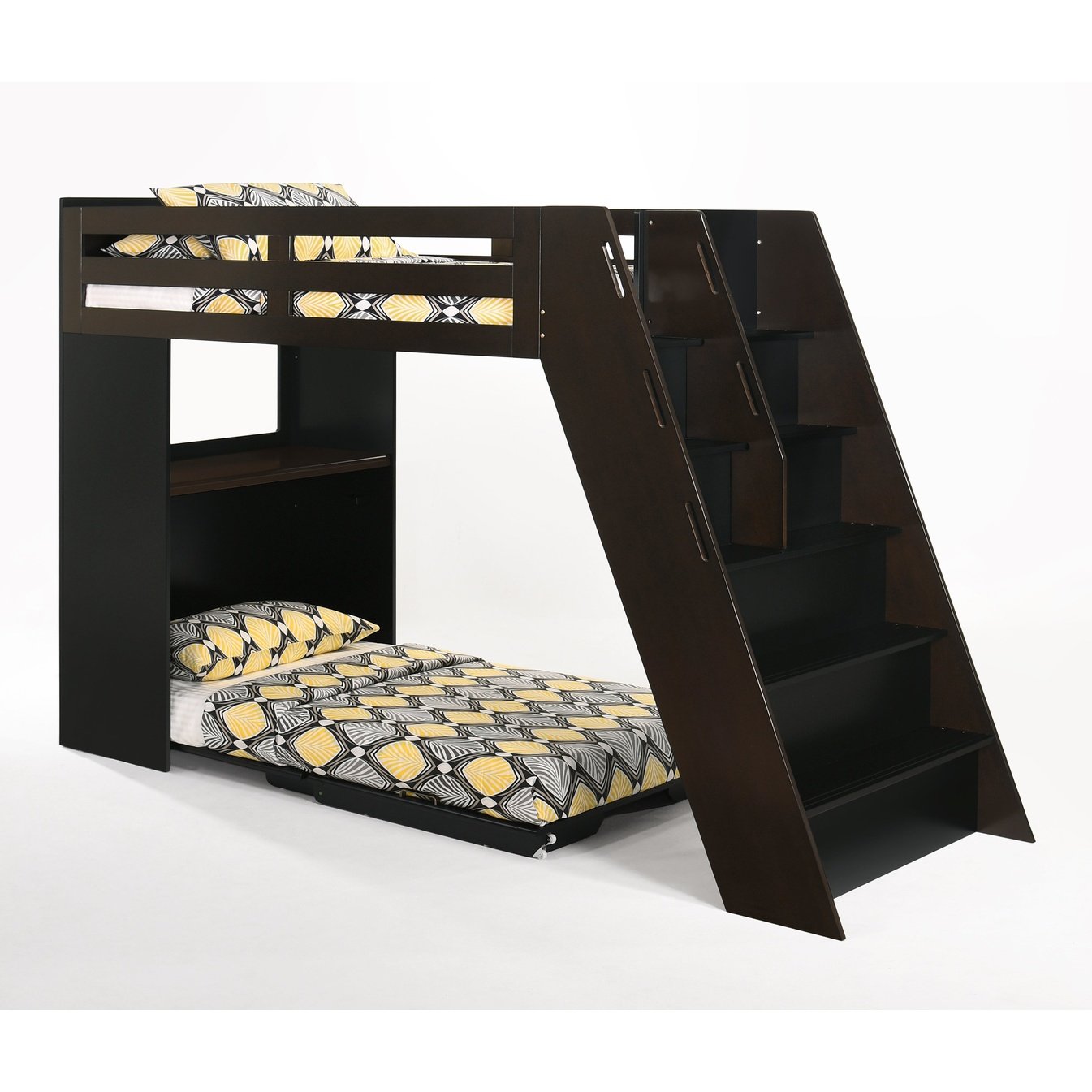 Night and Day Furniture Galaxy Murphy Cabinet Loft Twin Bunk Bed Complete