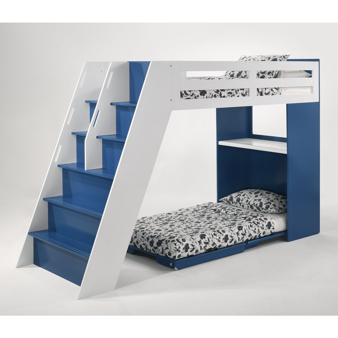 Night and Day Furniture Galaxy Murphy Cabinet Loft Twin Bunk Bed Complete - New Star Living