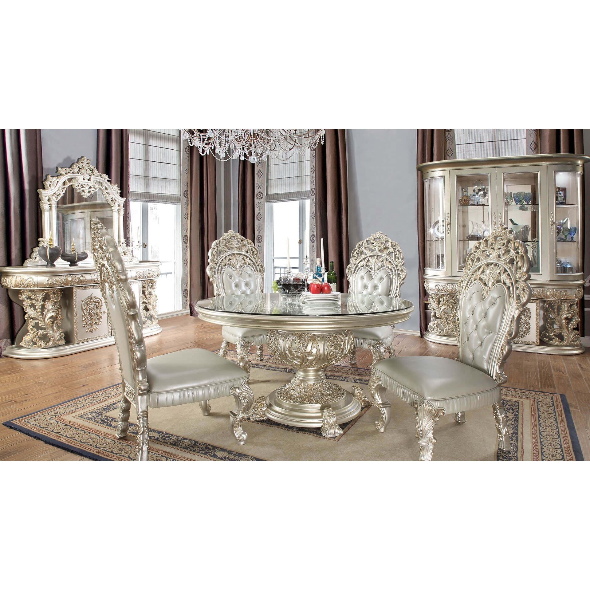Homey Design HD-8088 - 5PC DINING TABLE SET - New Star Living
