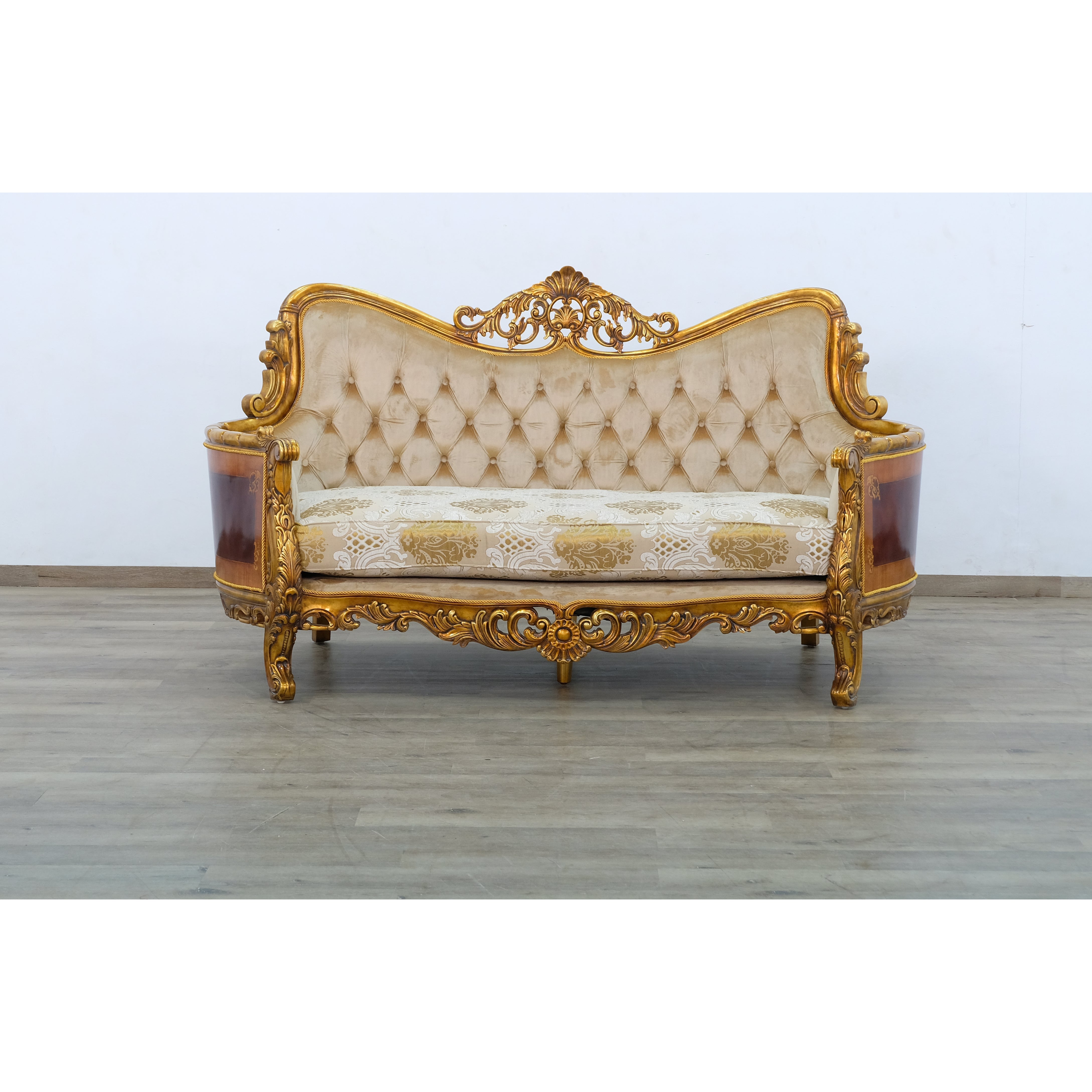 European Furniture - Maggiolini II Loveseat in Antique Dark Bronze - 31055-L - New Star Living