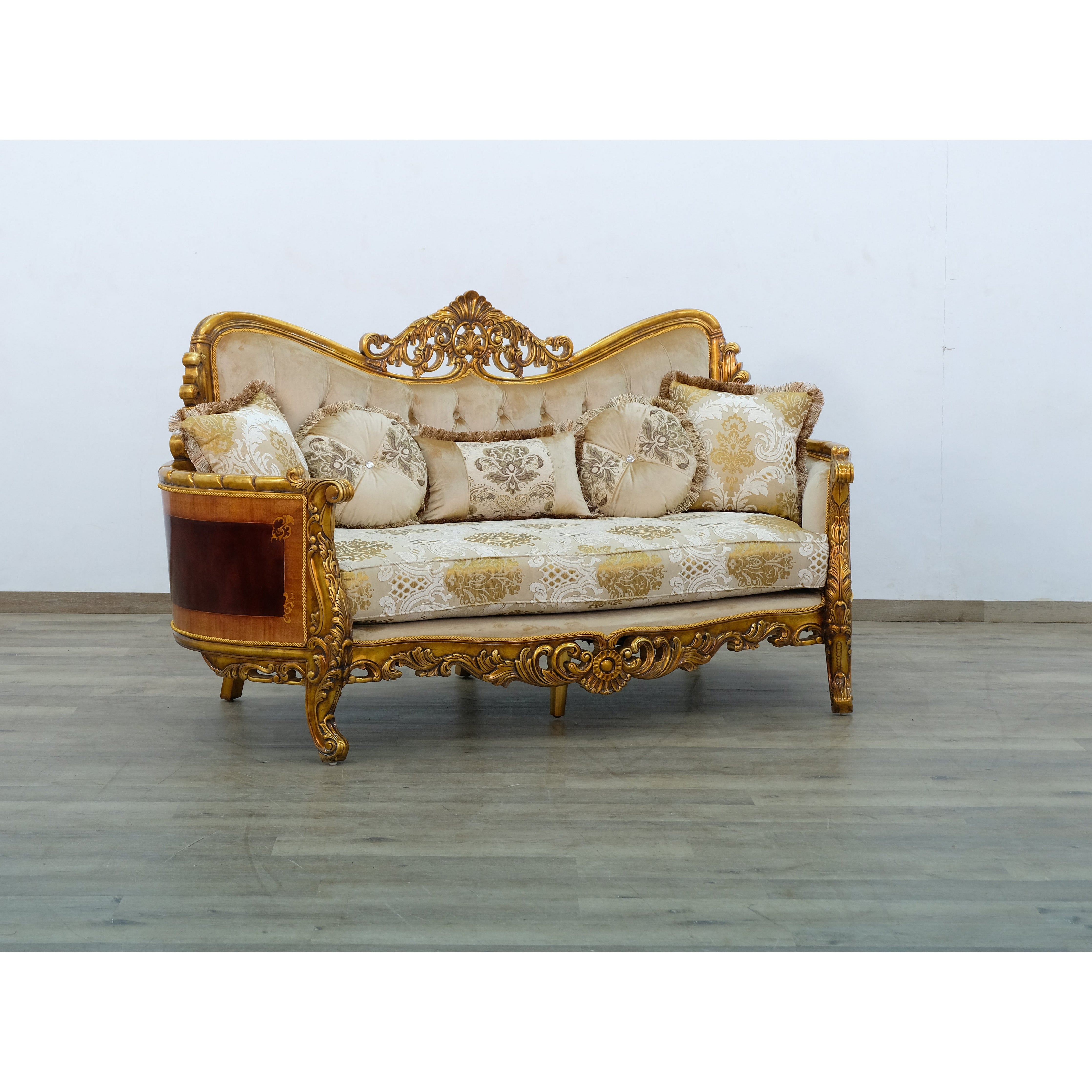 European Furniture - Maggiolini II Loveseat in Antique Dark Bronze - 31055-L - New Star Living