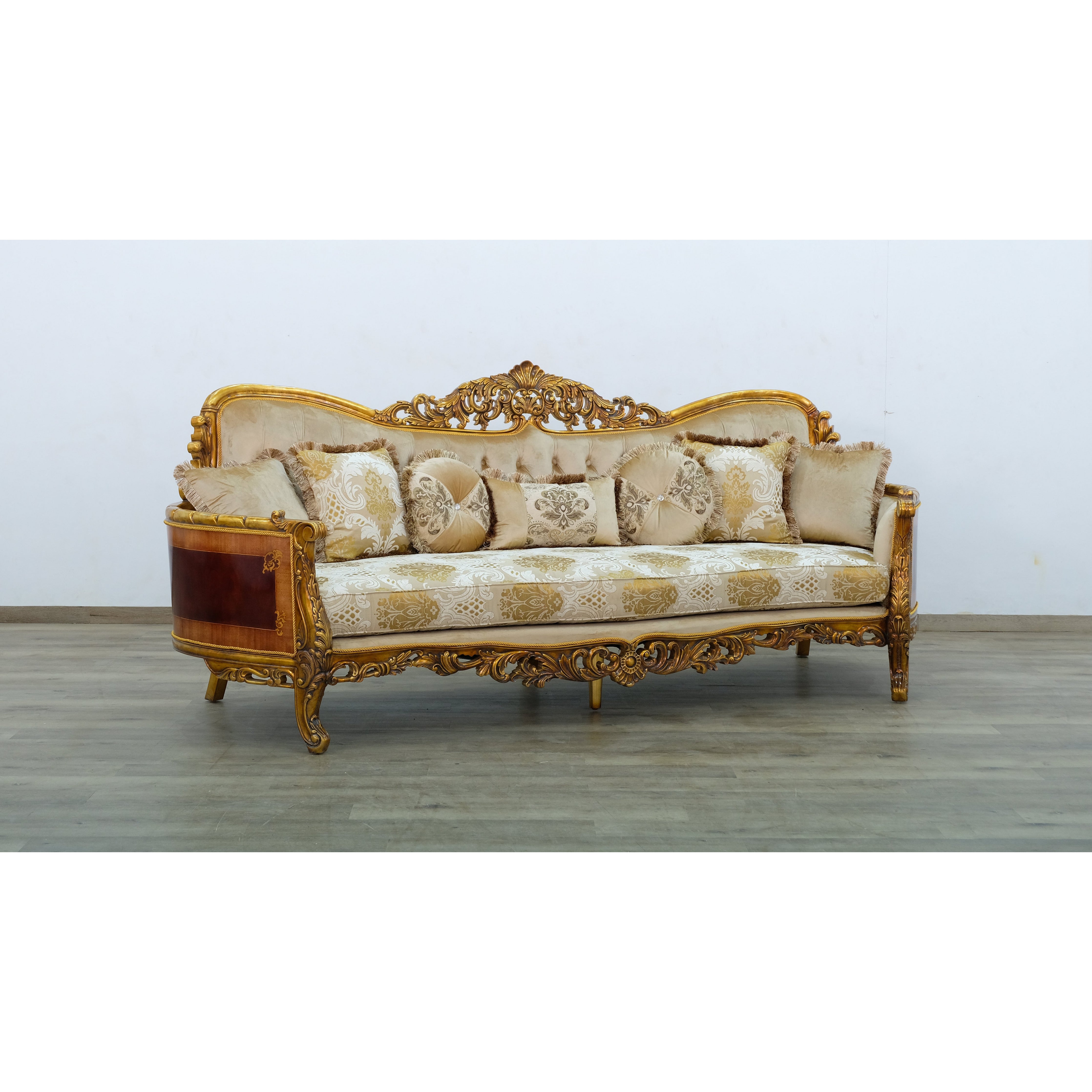 European Furniture - Maggiolini II 3 Piece Luxury Sofa Set in Antique Dark Bronze - 31055-S2C - New Star Living