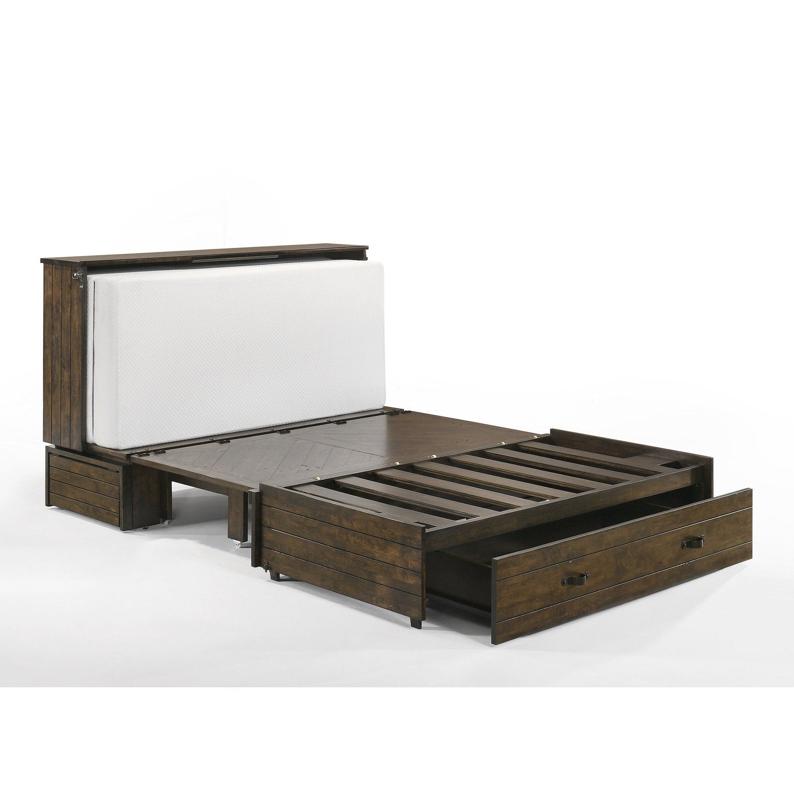 Night and Day Furniture Ranchero Queen Murphy Cabinet Bed Complete - New Star Living