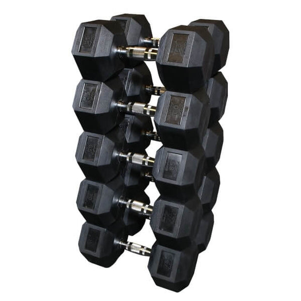Body-Solid SDRS Rubber Hex Dumbbell Sets - New Star Living