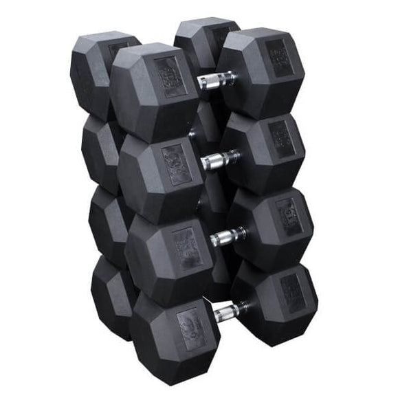 Body-Solid SDRS Rubber Hex Dumbbell Sets - New Star Living