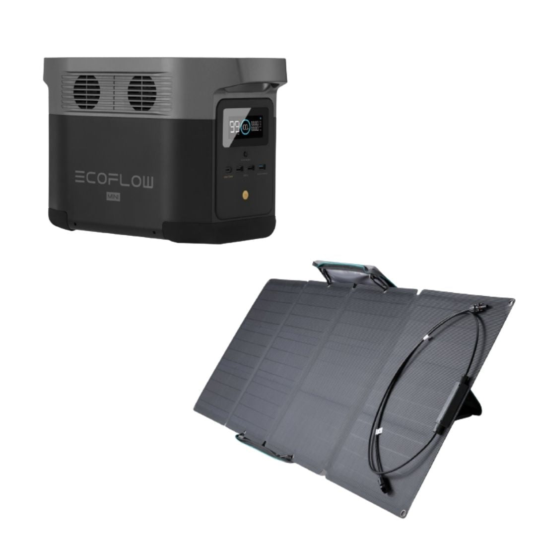 Ecoflow DELTA Mini Power Station + 110W Solar Panel - New Star Living