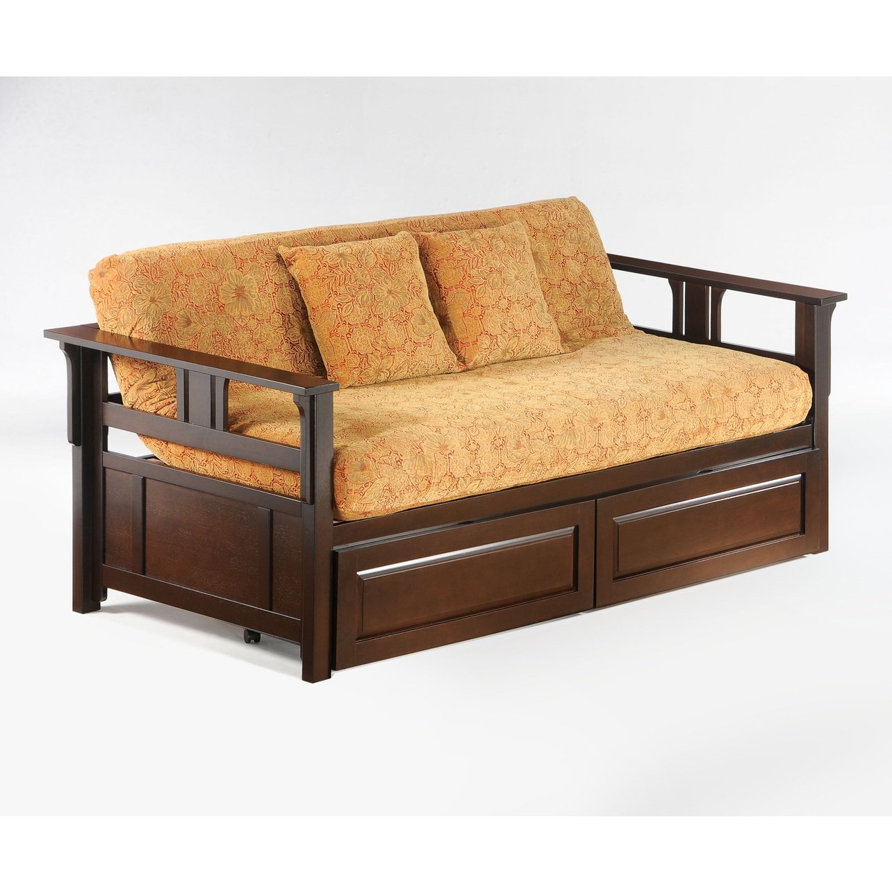 Night and Day Furniture Chocolate Teddy Roosevelt Daybed Complete - New Star Living