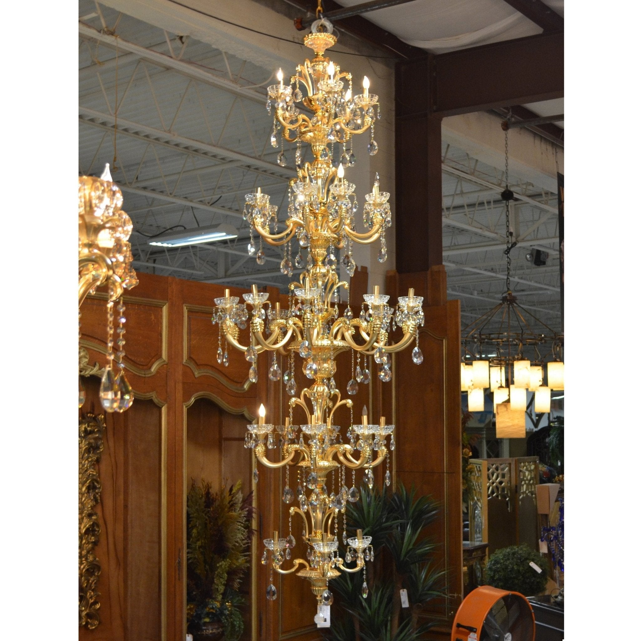 AFD Home Alonzo Brushed Gold Chandelier - New Star Living