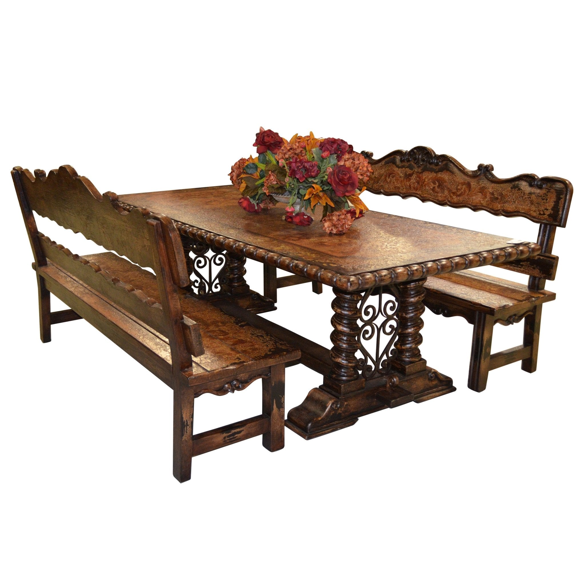 AFD Home Belruse Bench Dining Table Set of 3 (KIT) - New Star Living