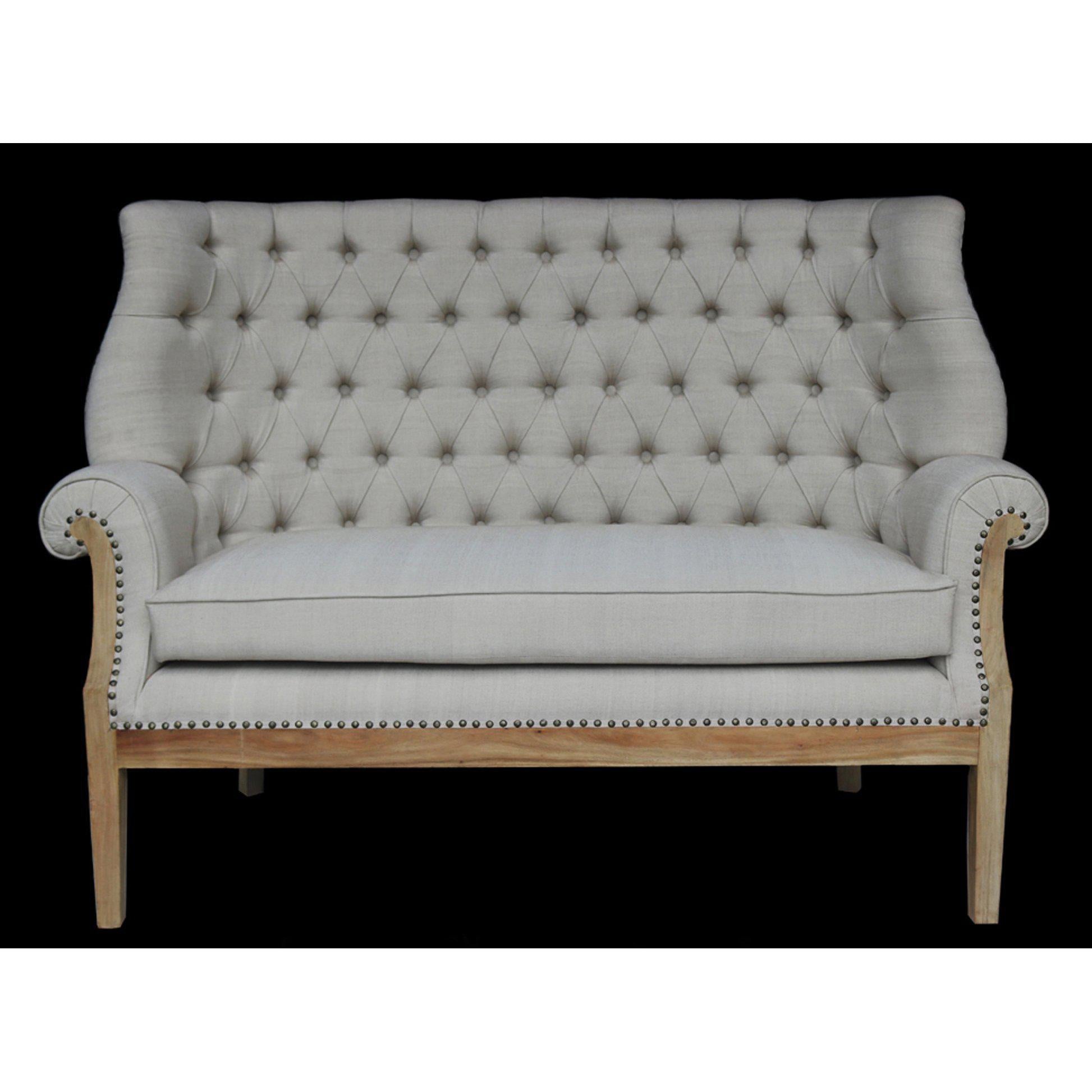 AFD Home Farmhouse High Back Settee - New Star Living