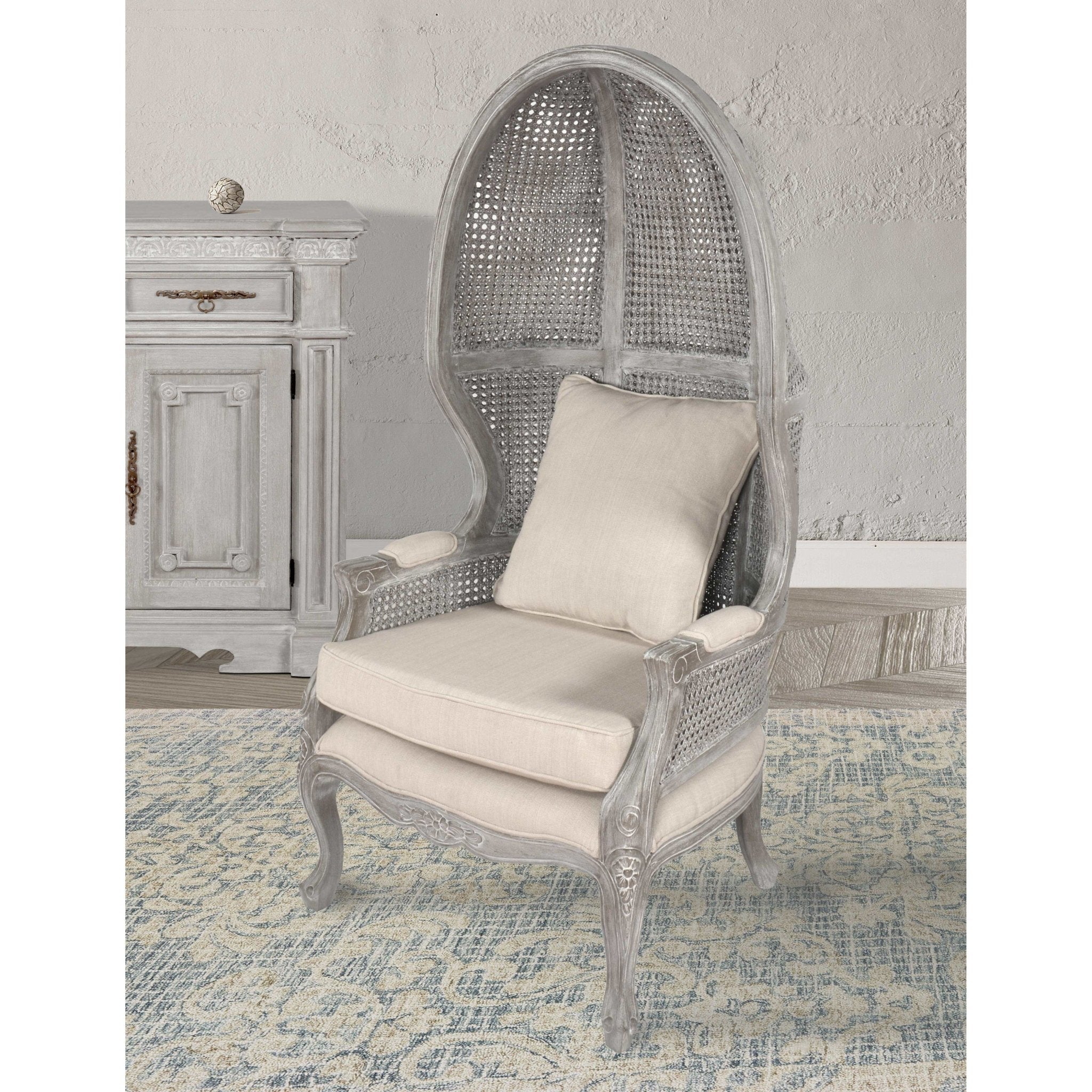 AFD Home Mystique Gray Mahogany Balloon Chair - New Star Living