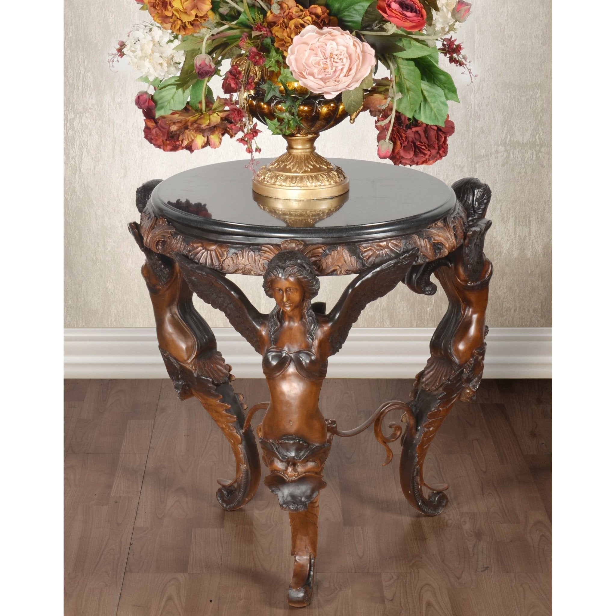 AFD Home Roman Three Winged Lady Bronze Occasional Table - New Star Living