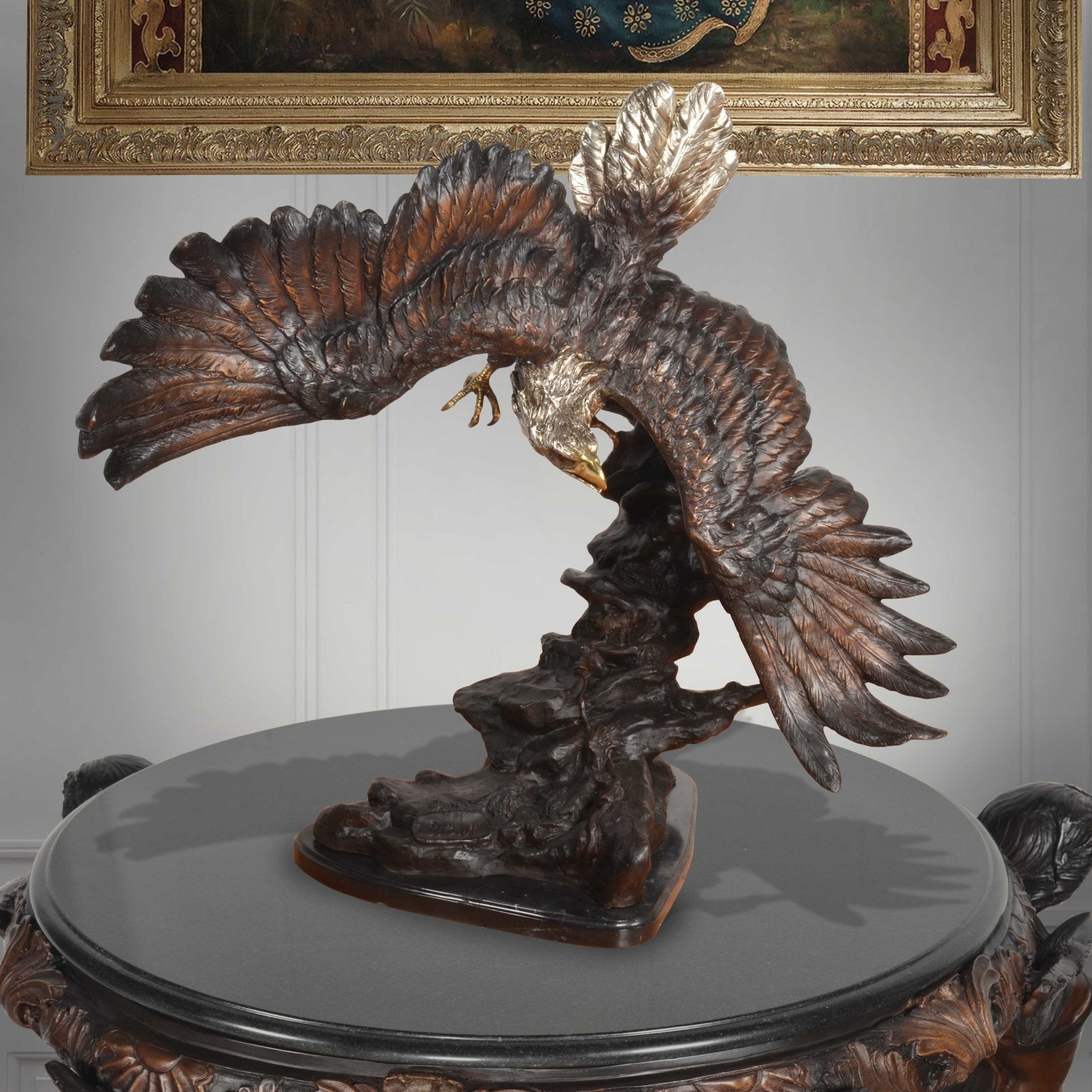 AFD Home Swooping Bronze Eagle in Full Flight 38 Inch Wide - New Star Living