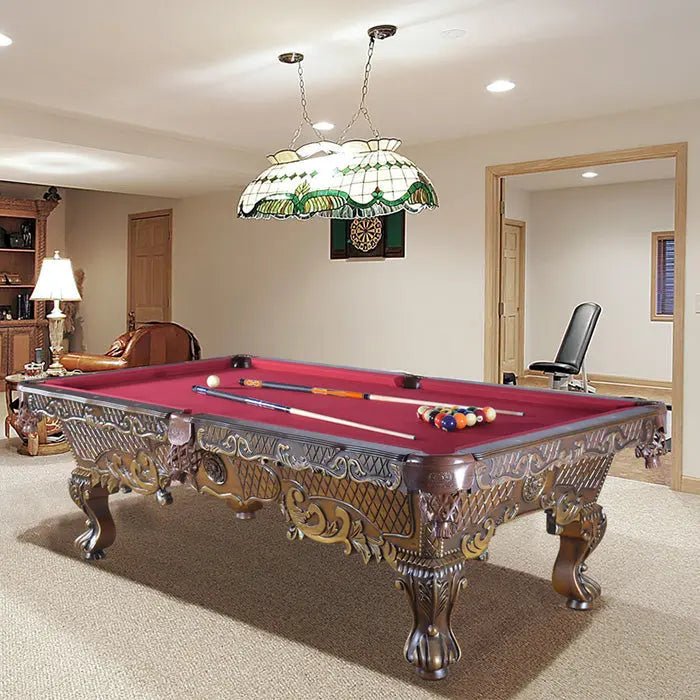 AFD Home Victorian Carved Pool Table Professional Size L (Kit) - New Star Living