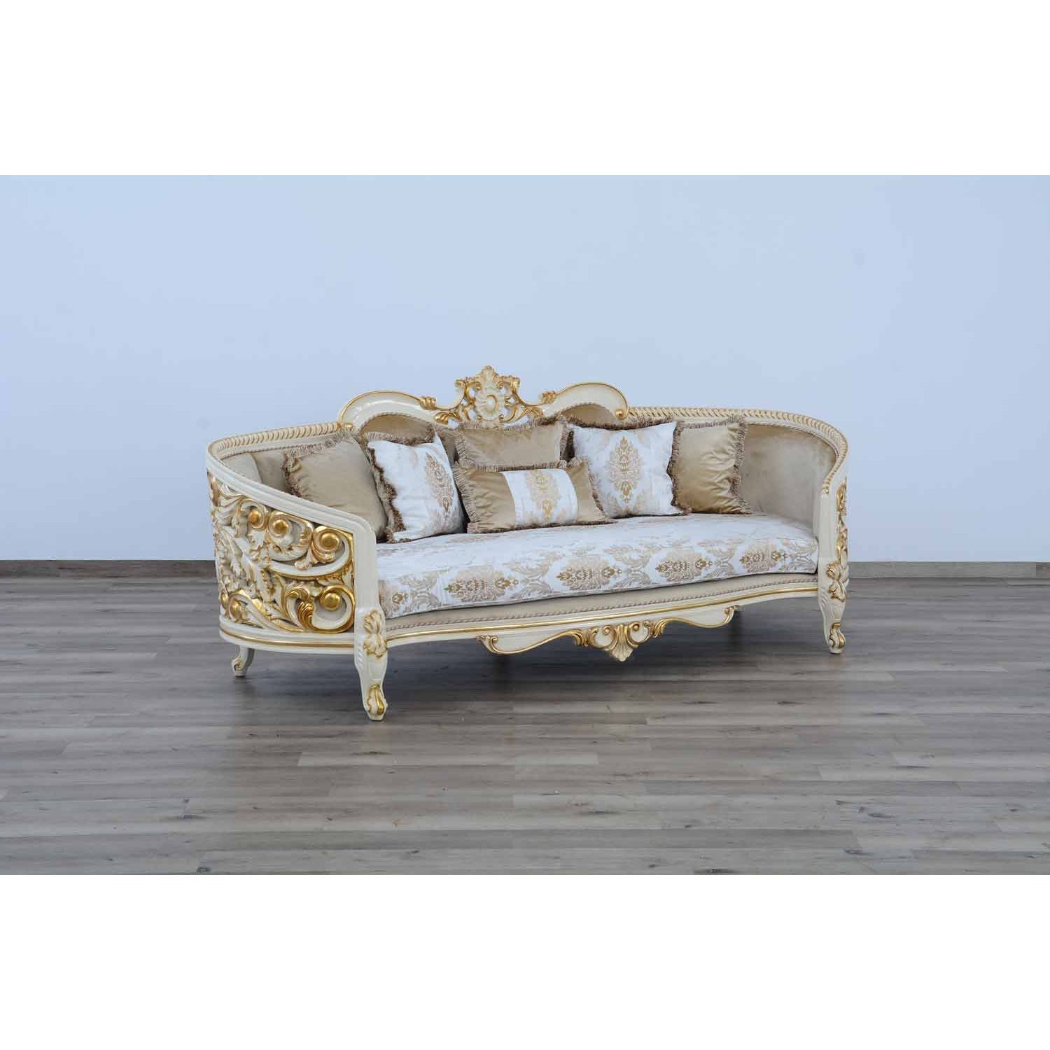 European Furniture - Bellagio 4 Piece Living Room Set in Antique Bronze Beige-Gold - 30016-4SET - New Star Living