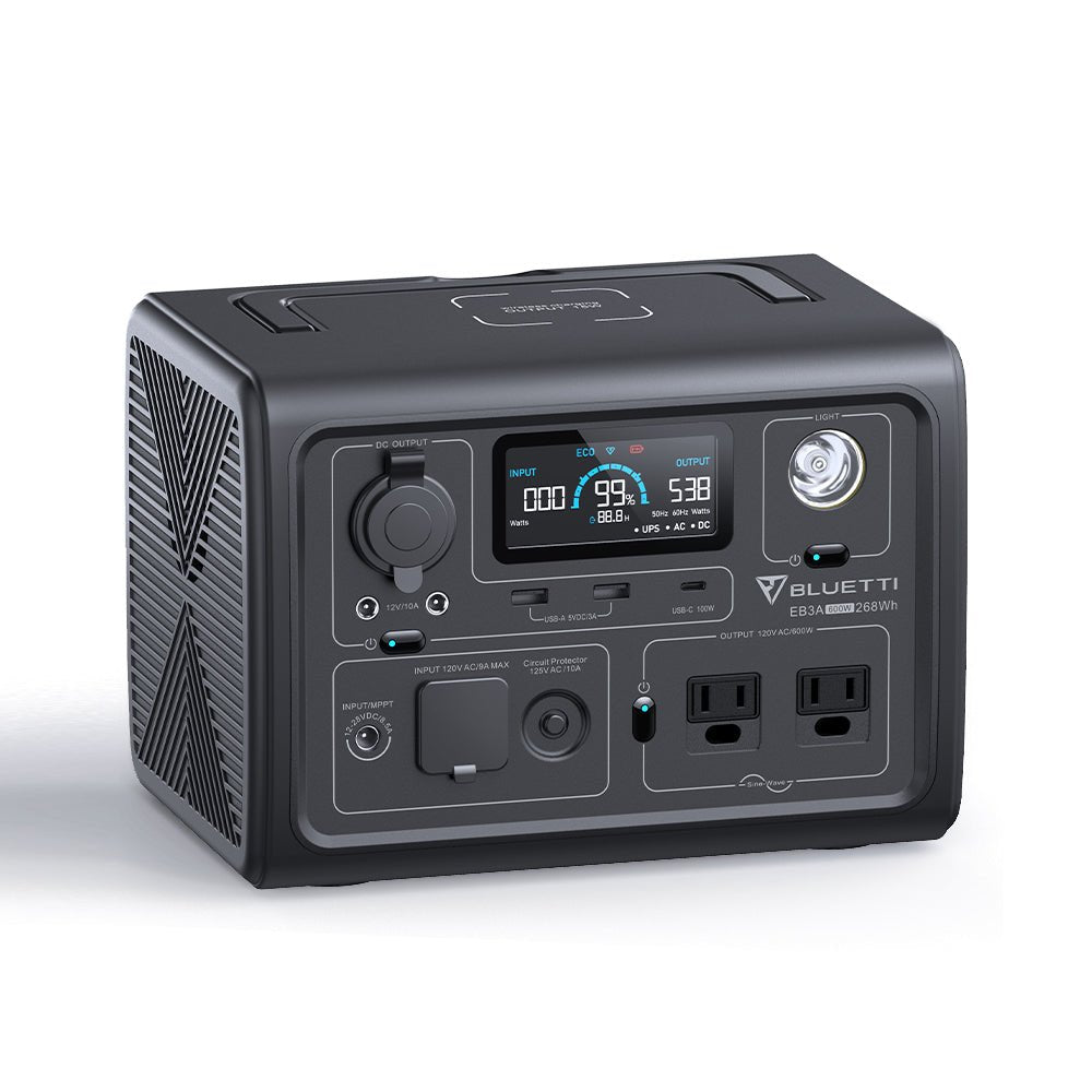 Bluetti EB3A Portable Power Station | 600W 268Wh - New Star Living