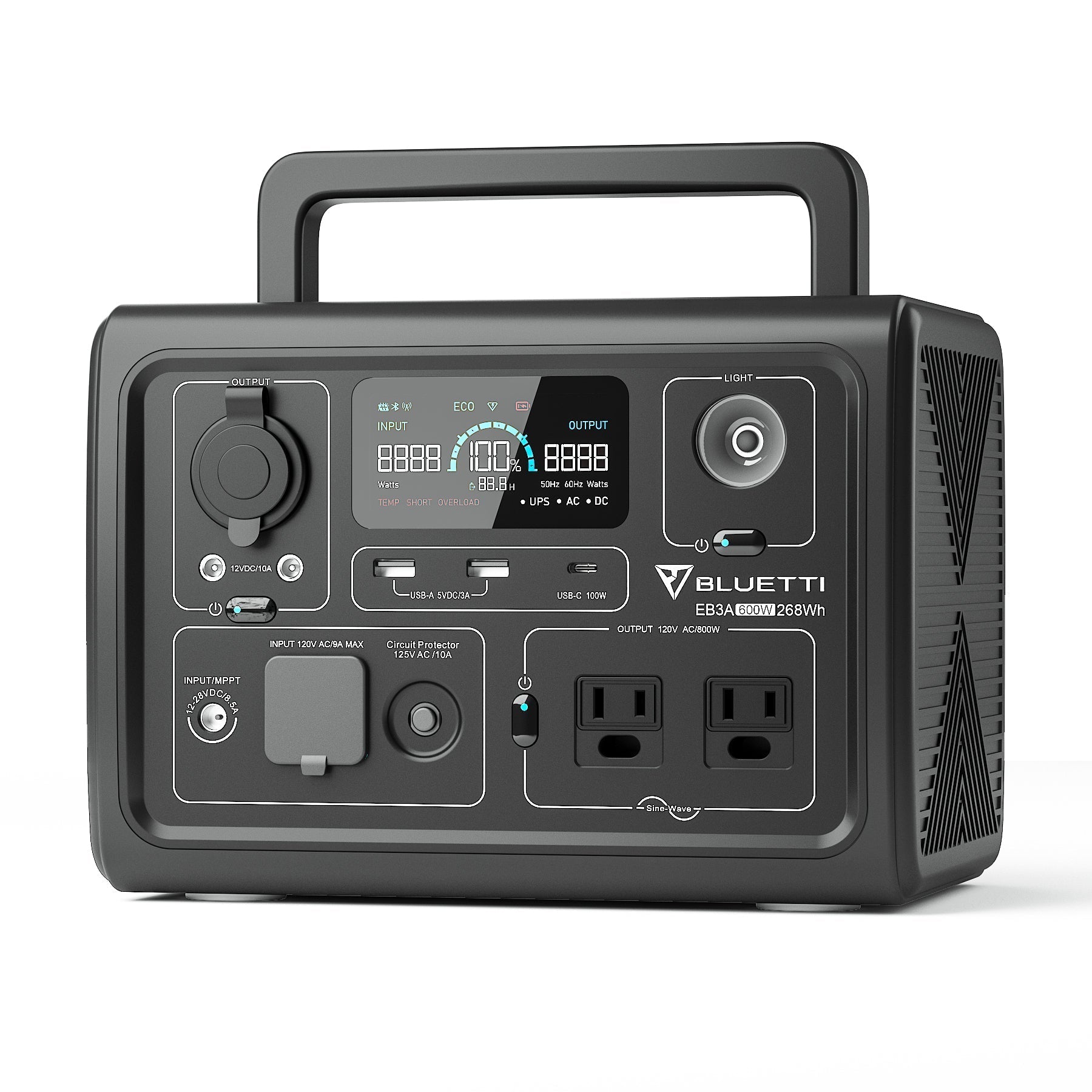Bluetti EB3A Portable Power Station | 600W 268Wh - New Star Living