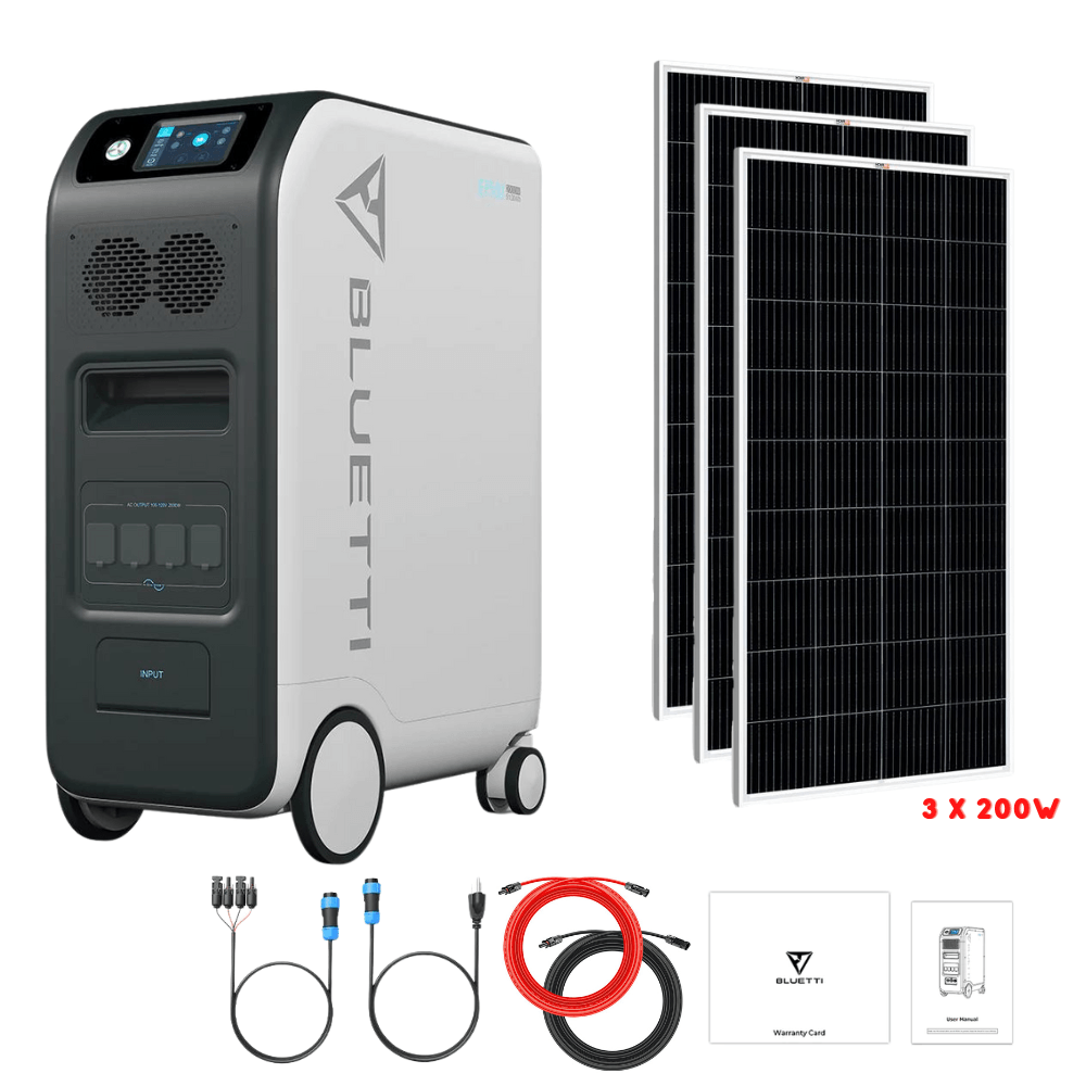 Bluetti EP500 2,000W 5,100Wh + Solar Panels Complete Solar Generator Kit - New Star Living