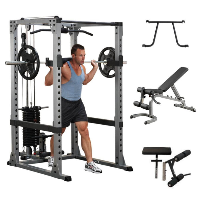 Body-Solid GPR378P4 Pro Power Rack Gym Package - New Star Living