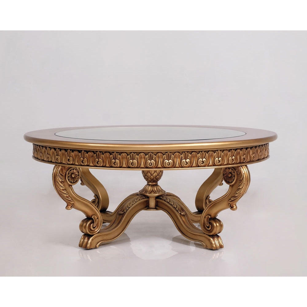 European Furniture - Cleopatra 3 Piece Luxury Occasional Table Set in Golden Bronze - 4798-CT-ET - New Star Living