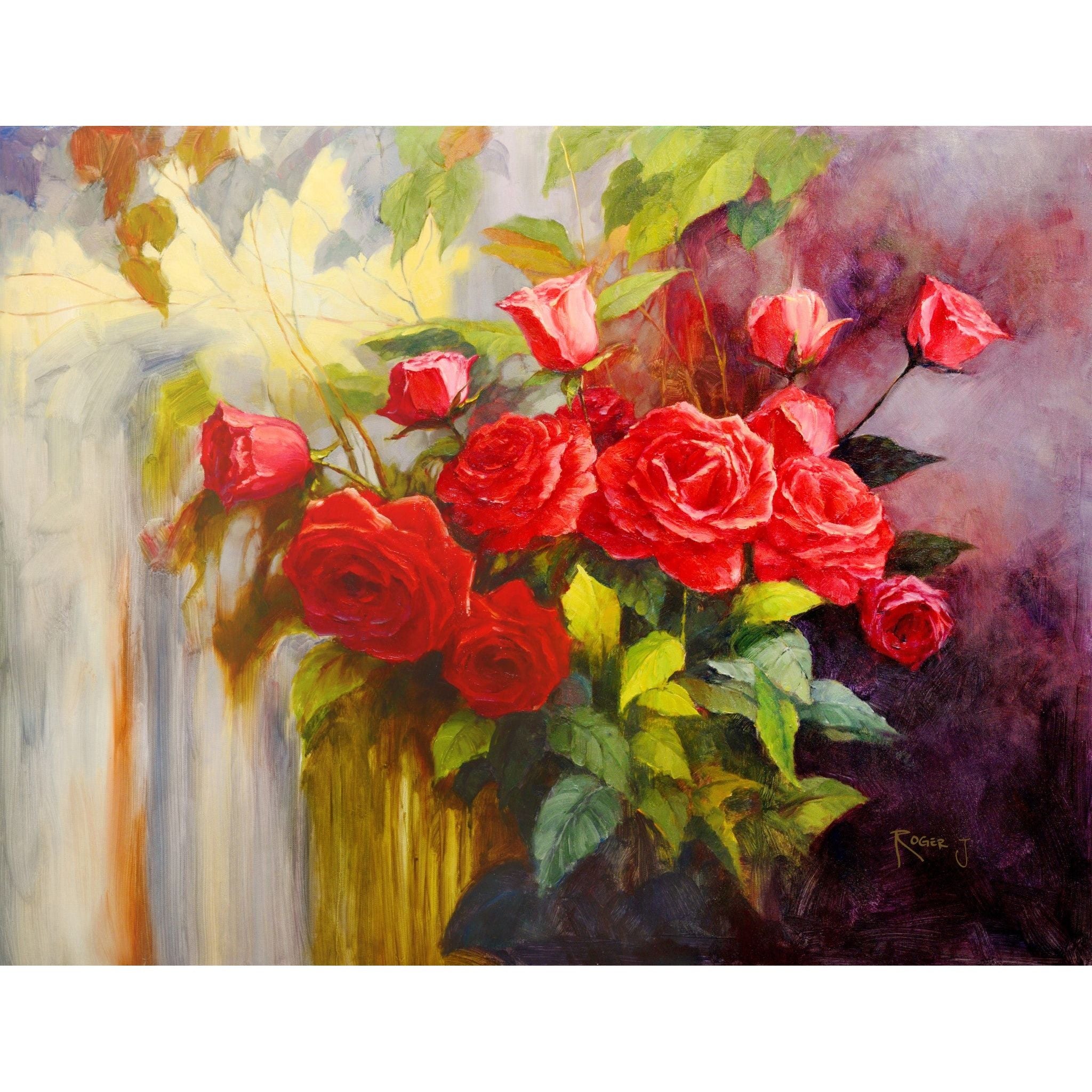AFD Home  Rose Still Life Gallery Wrap - New Star Living