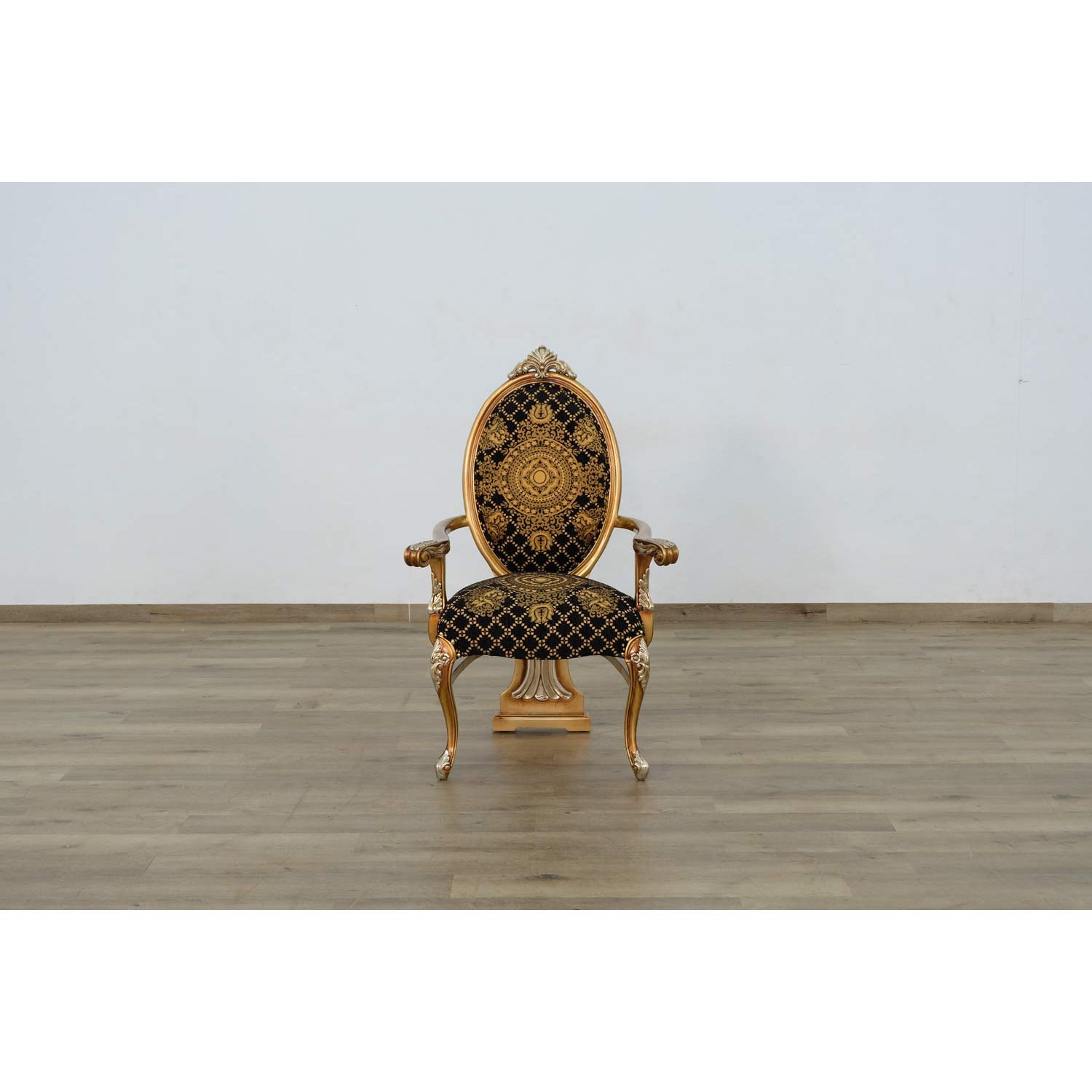 European Furniture - Emperador 7 Piece Dining Room Set in Black and Gold - 42034-7SET - New Star Living