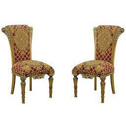 European Furniture - Maggiolini Dining Side Chair With Red Gold Chair Set of 2 - 61959-SC - New Star Living