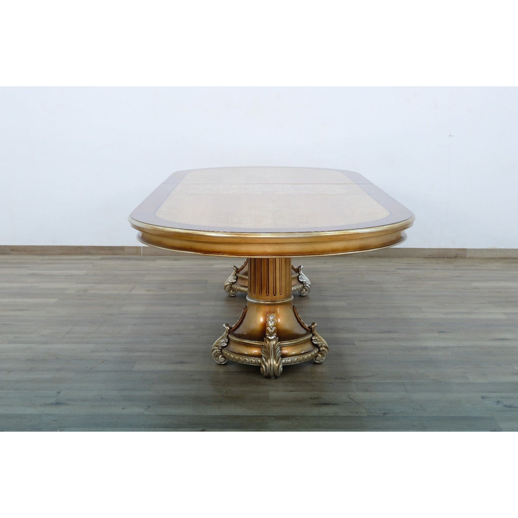 European Furniture - Emperador Dining Table in Gold - 42034-DT - New Star Living