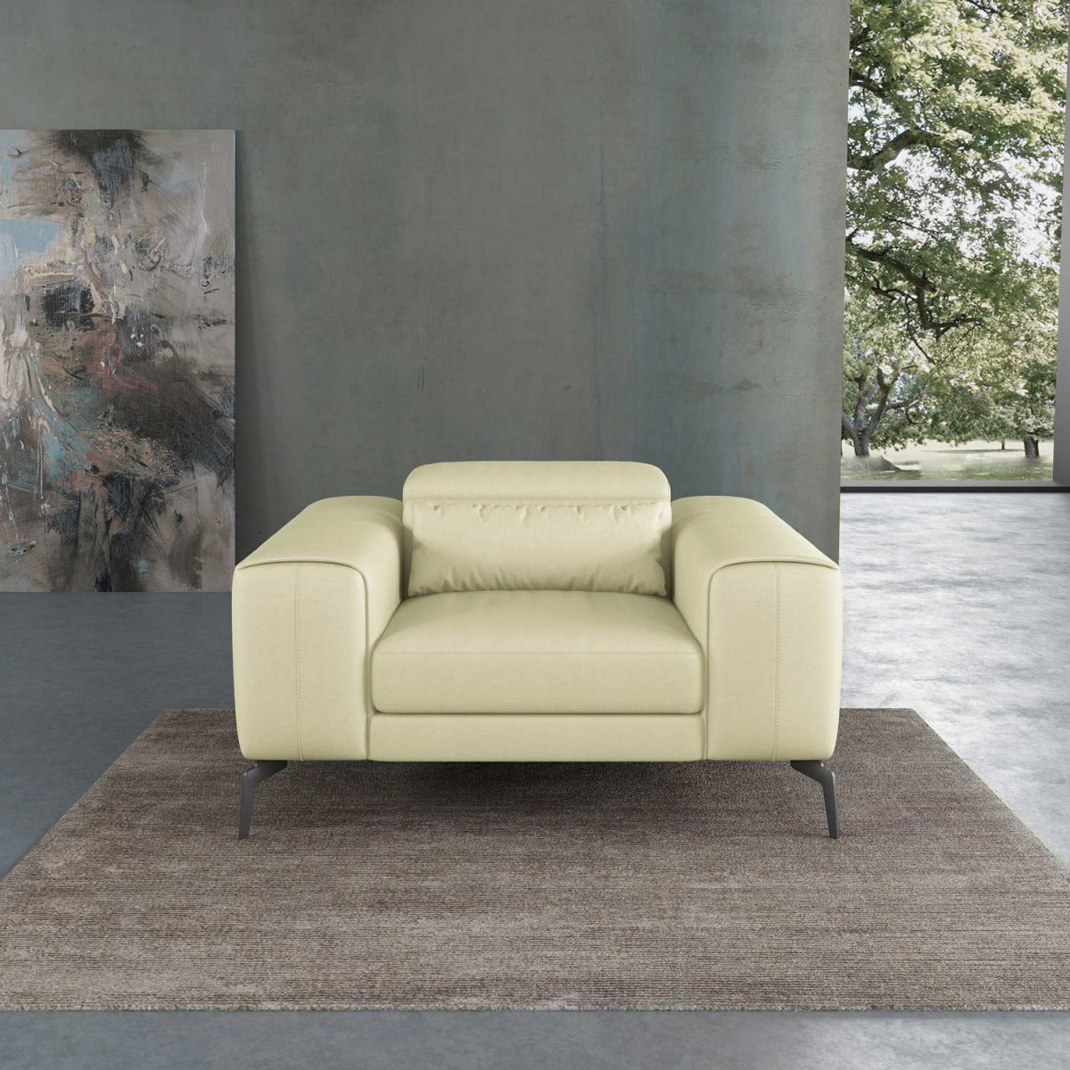 European Furniture - Cavour Chair in Off Whte - 12552-C - New Star Living