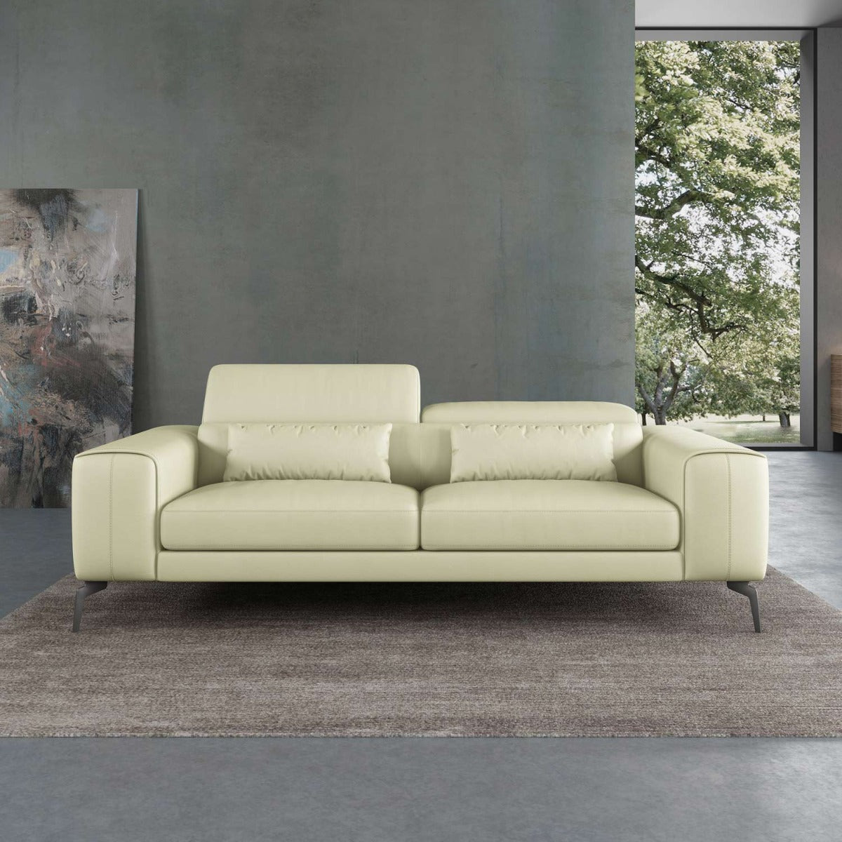 European Furniture - Cavour Sofa in Off Whte - 12552-S - New Star Living