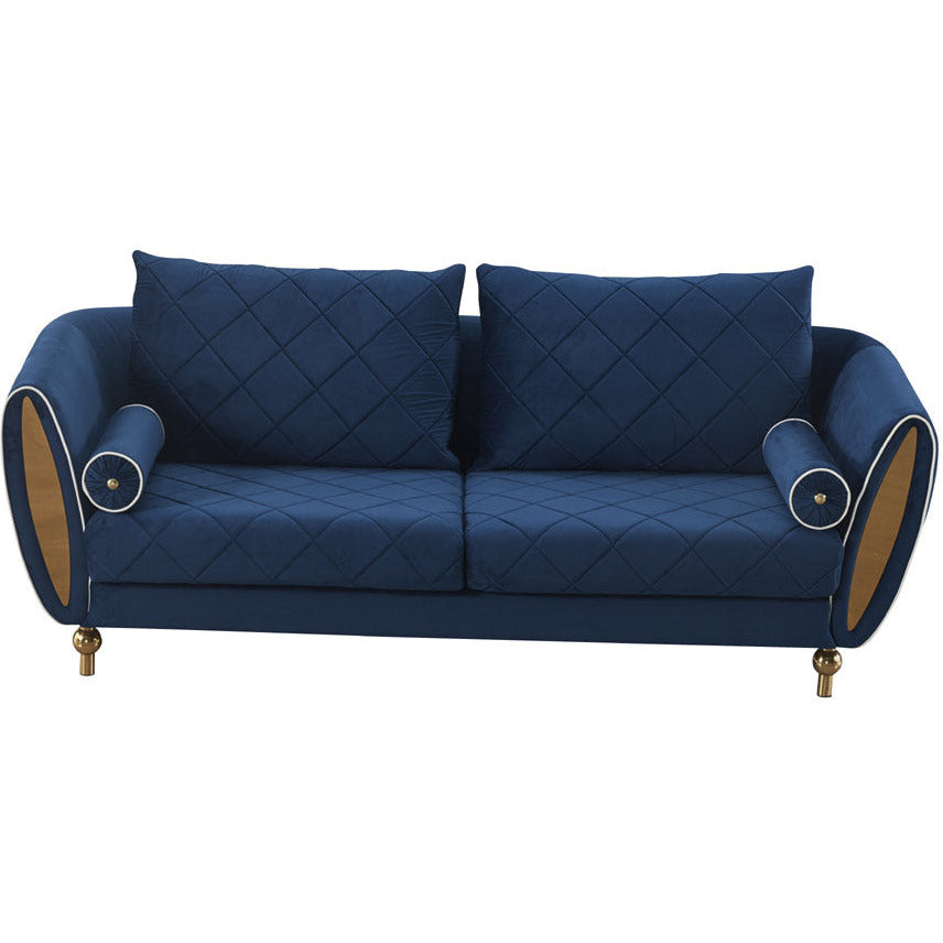 European Furniture - Sipario Vita Sofa in Blue - 22560-S - New Star Living