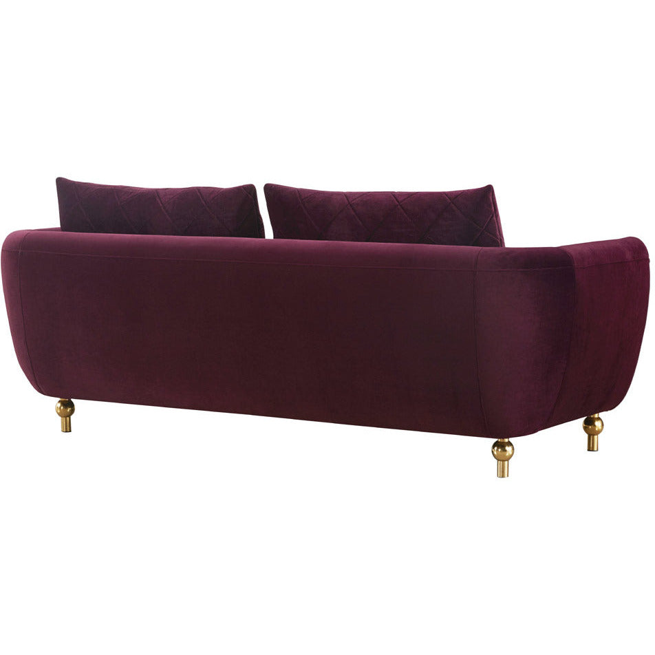 European Furniture - Sipario Vita Sofa in Purple - 22561-S - New Star Living