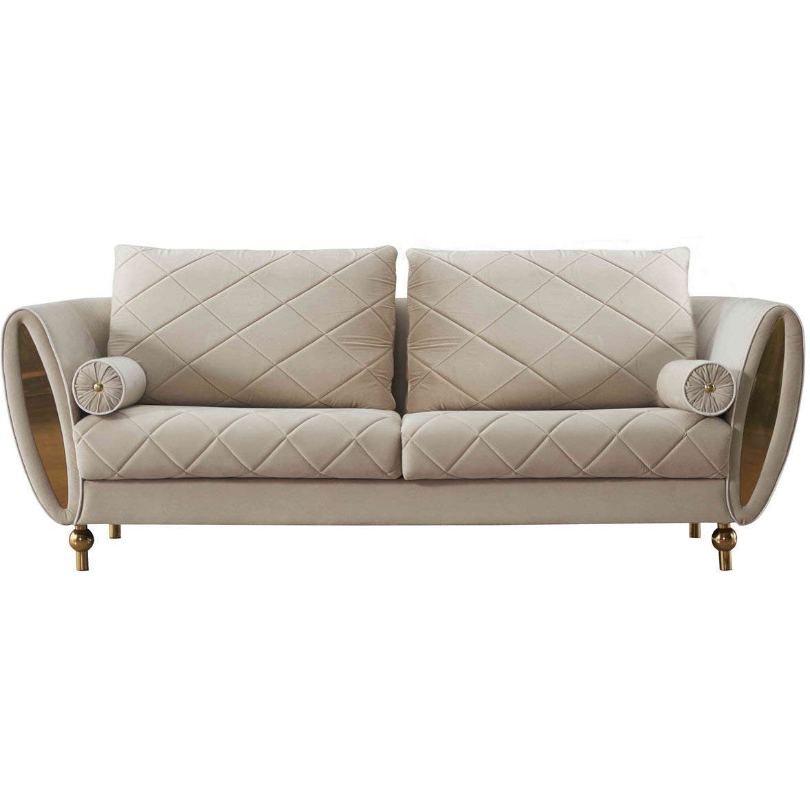 European Furniture - Sipario Vita Sofa in Beige - 22562-S - New Star Living