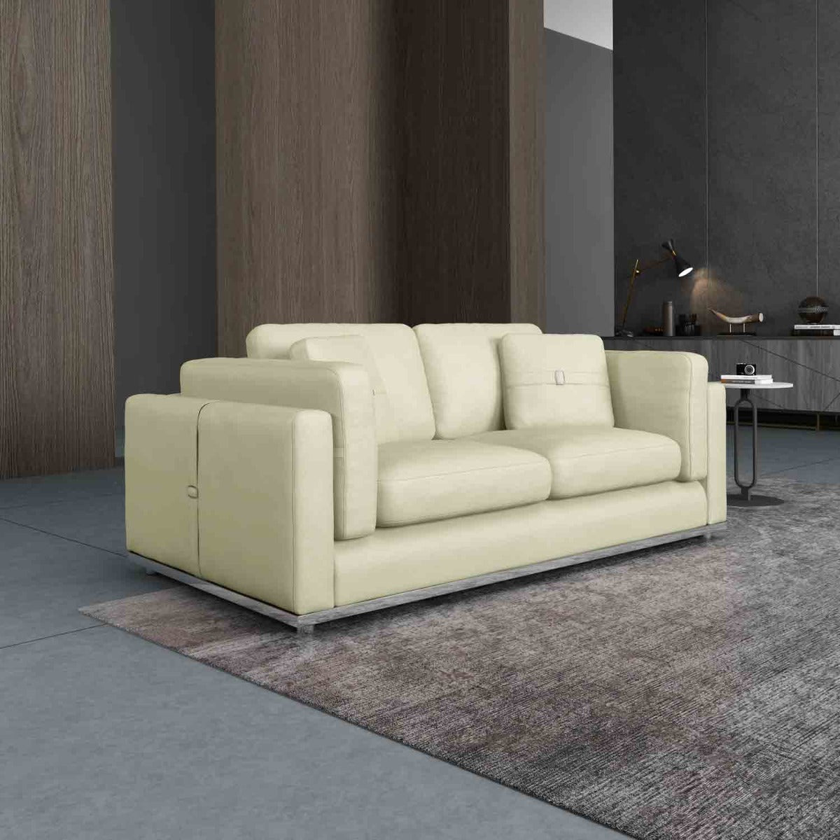 European Furniture - Picasso Loveseat in Off White - 25551-L - New Star Living
