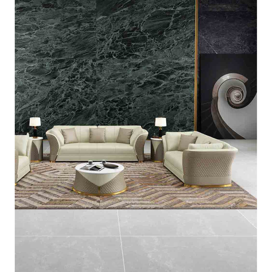 European Furniture - Vogue Loveseat in Taupe-Beige - 27991-L - New Star Living