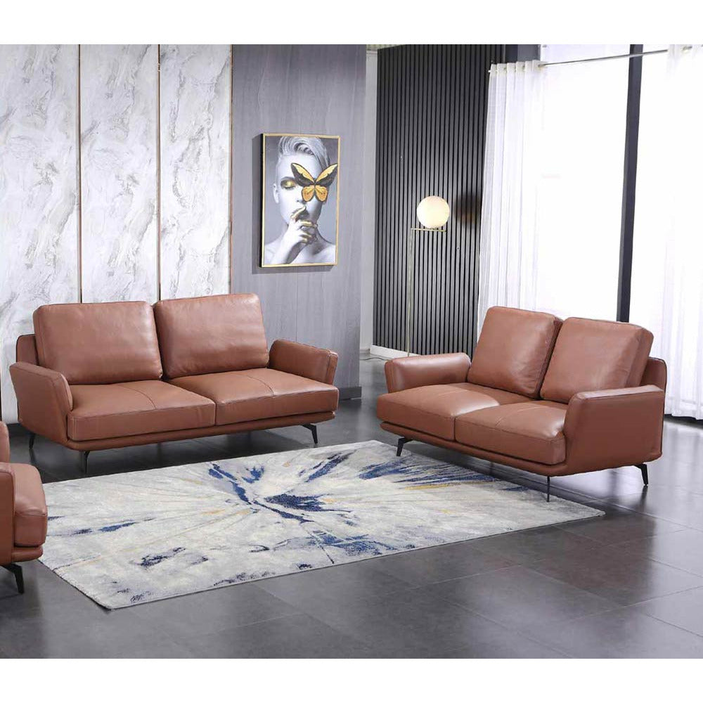 European Furniture - Tratto 2 Piece Living Room Set in Russet Brown - 37455-2SET - New Star Living