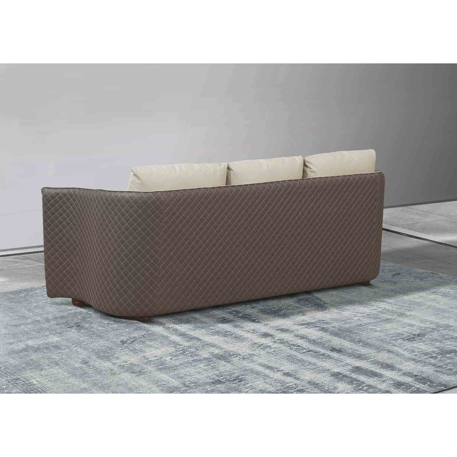 European Furniture - Makassar Sofa in Grey & Taupe - 52550-S - New Star Living