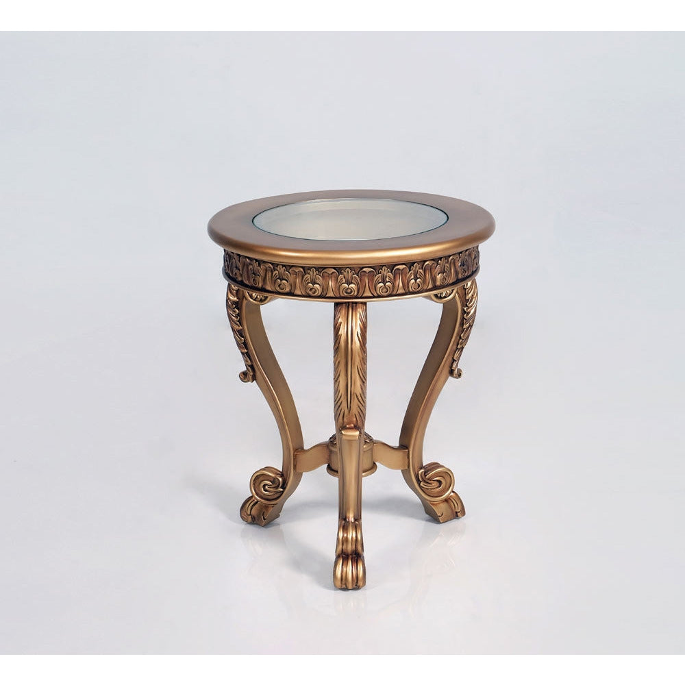 European Furniture - Cleopatra Luxury End Table in Golden Bronze - 4798-ET - New Star Living