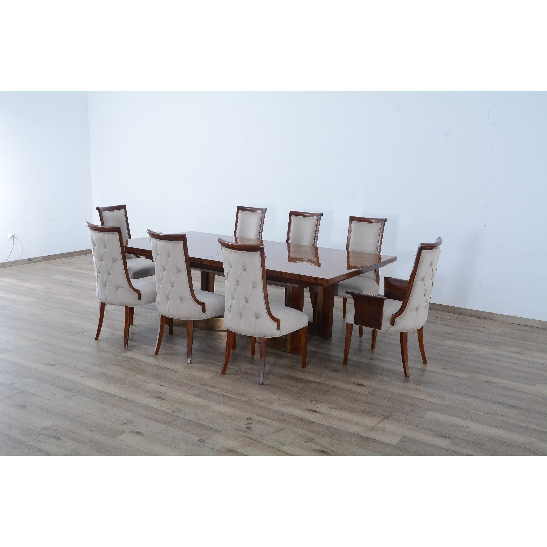 European Furniture - Glamour 5 Piece Dining Room Set in Brown - 56015-5SET - New Star Living
