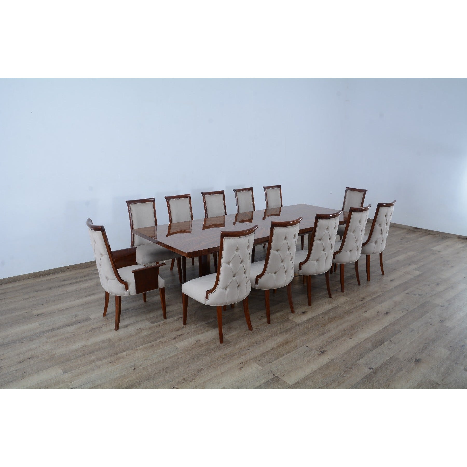 European Furniture - Glamour 11 Piece Dining Room Set in Brown - 56015-11SET - New Star Living