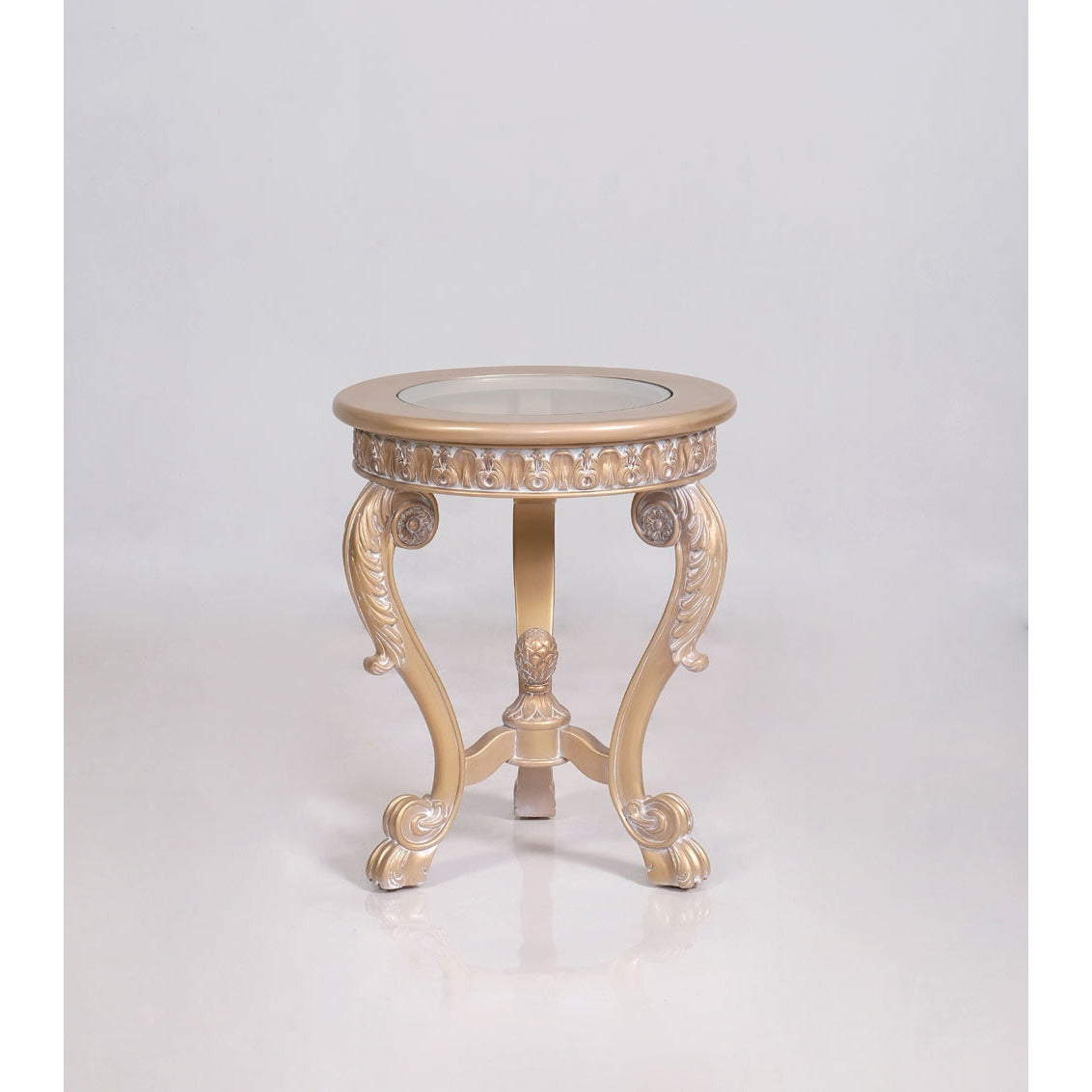 European Furniture - Imperial Palace Luxury End Table in Dark Champagne - 32006-ET - New Star Living